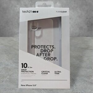 Q2. Tech21‎ PureClear case for Apple iPhone 5.8 (Xs) - Crystal Clear